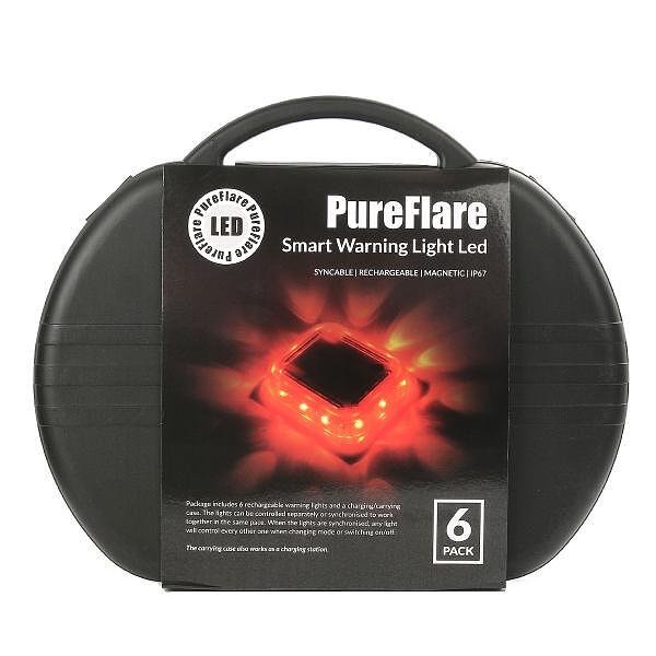 🚨 Комплект LED сигнални светлини Pureflare Smart Warning Light – 6 броя ...